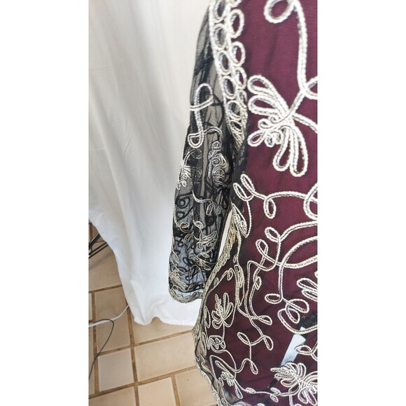 Victor Costa Occasion Vintage Eveningwear Jacket Topper Large Soutache Black - Picture 9 of 13